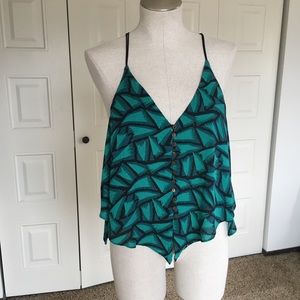 Ecote Open Back Tribal Tank Top